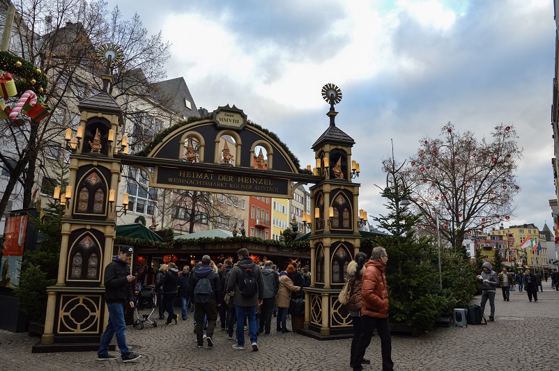 Festive entrance to one of the Cologne Christmas Markets