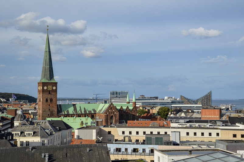 View from the top of Salling rooftop, one of the free things to do in Aarhus
