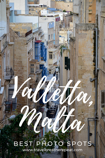 Best photo spots in Valletta, Malta including viewpoints and streets; Instagrammable locations in Valletta; #malta #valletta #europe #photography #travel