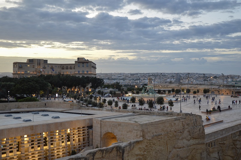 Valletta Triton Fountain plaza
