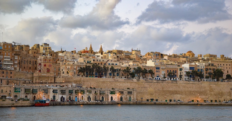 View of Valletta from the water