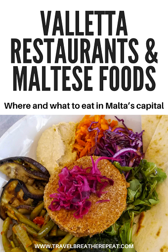 Looking for where and what to eat in Valletta, Malta? Read our recommendations for Valletta restaurants and Maltese foods to try on your trip #Valletta #Malta #Europe #Travel #Foodietravels #TravelTips