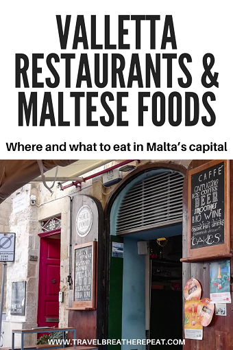 Looking for where and what to eat in Valletta, Malta? Read our recommendations for Valletta restaurants and Maltese foods to try on your trip #Valletta #Malta #Europe #Travel #Foodietravels #TravelTips