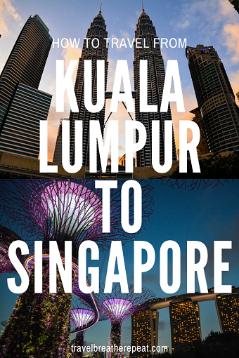 How to travel overland from Kuala Lumpur to Singapore #asia #malaysia #kualalumpur #singapore #traveltips