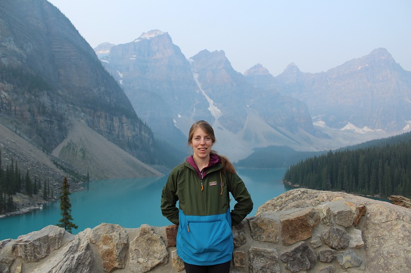 Shea in the mountains in Canada