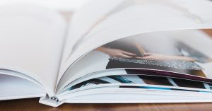 Pages of a book about women with LAM